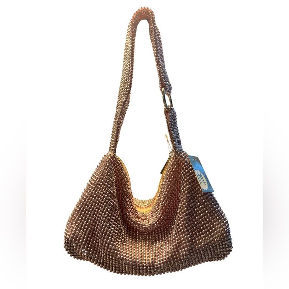 Jessica McClintock Brigid Ball Mesh Hobo Bag - Lilac Pink